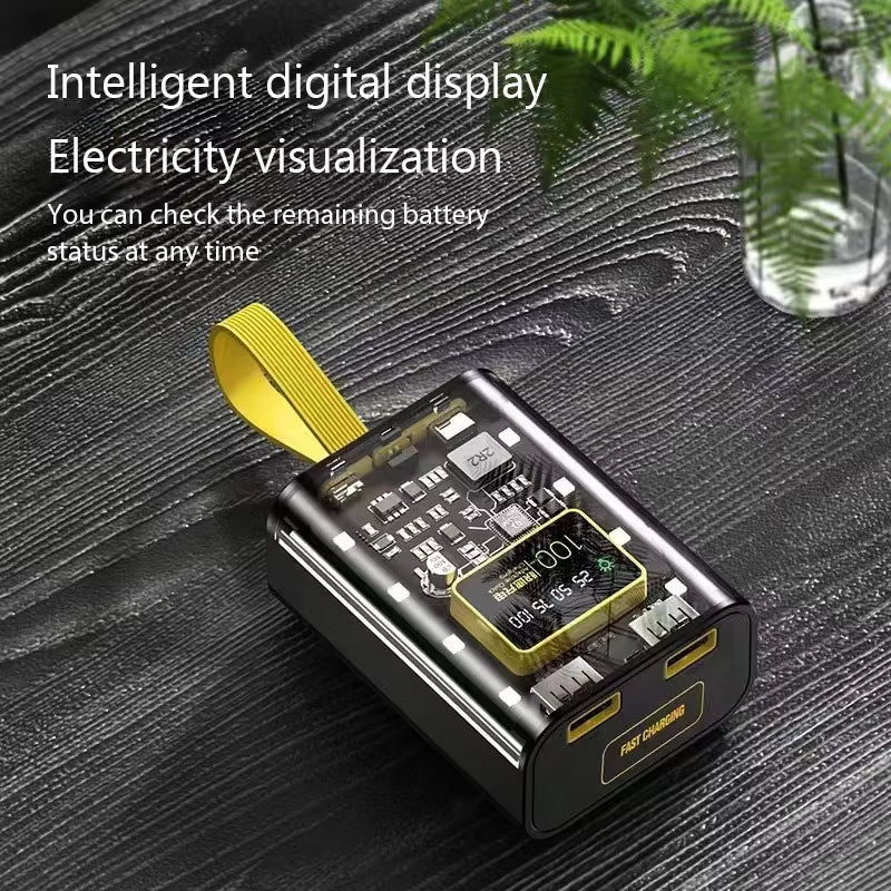 18650 Power Bank Case with Night Light and Dual USB Charging - DIY Battery Storage Box for iPhone and Xiaomi