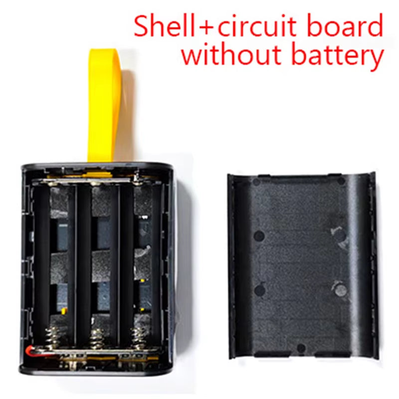 18650 Power Bank Case with Night Light and Dual USB Charging - DIY Battery Storage Box for iPhone and Xiaomi