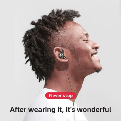 X2 In-Ear Sports Ear Wrap HIFI Heavy Bass Wired Mobile Phone Music Headphones Super Clear Sound Quality Gaming Headphones
